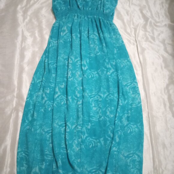 Faded Glory women's sleeveless floral maxi dress size 3X (22W-24W) babydoll - Picture 5 of 8